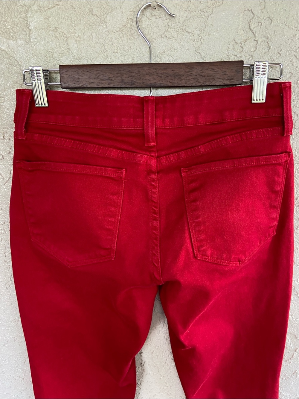 NYDJ  Mid Rise ALINA Legging Stretch Red Jeans Size 2 - Picture 5 of 10